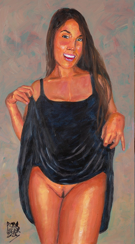 Leina enseñándote su pubis