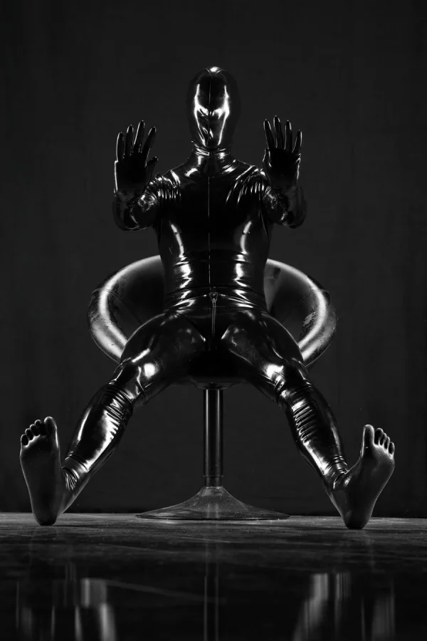 Stop! In the name of R! by @curiofoto — rubber and queer photography